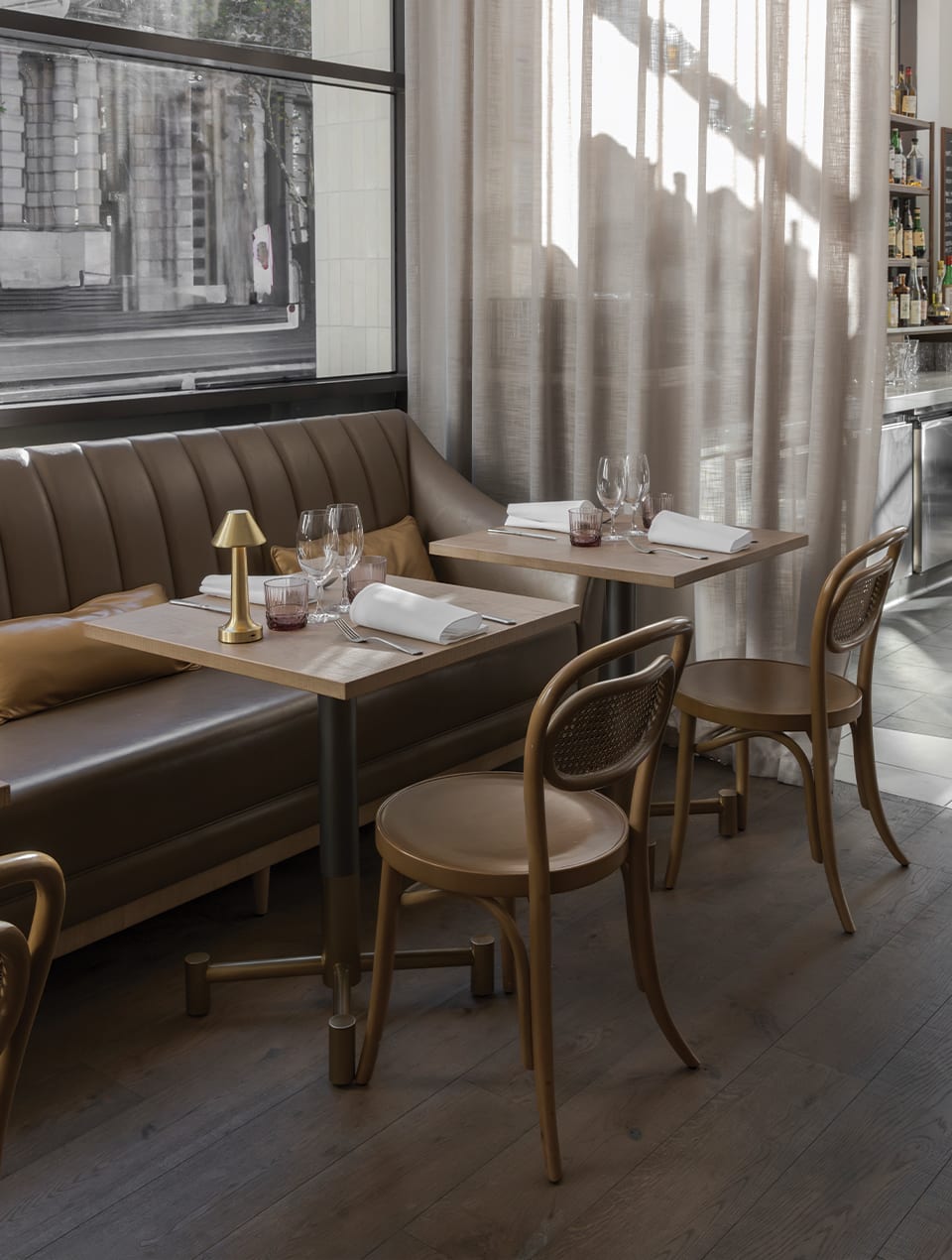 Havwoods Mayne timber flooring | Hotel Indigo, Bistrot Bisou restaurant